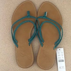J Crew Leather Sandals - Made in Italy